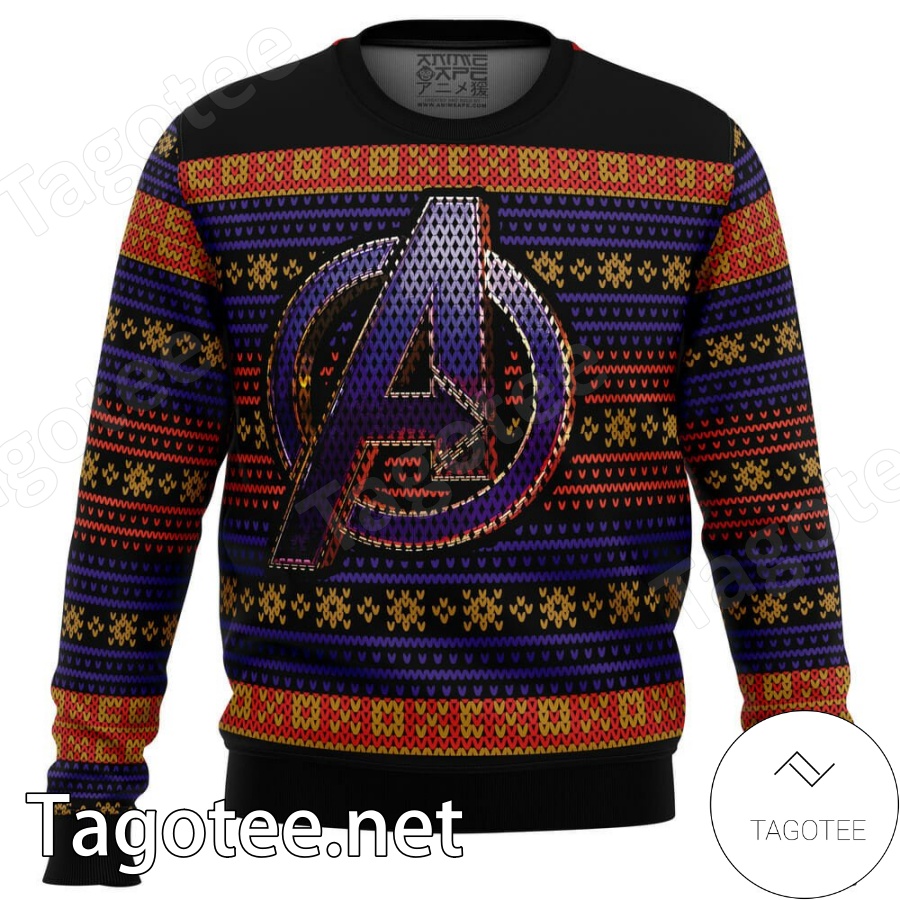 The Avengers Logo Marvel Xmas Ugly Christmas Sweater