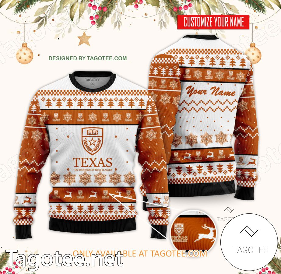 The University of Texas at Austin Custom Ugly Christmas Sweater - BiShop