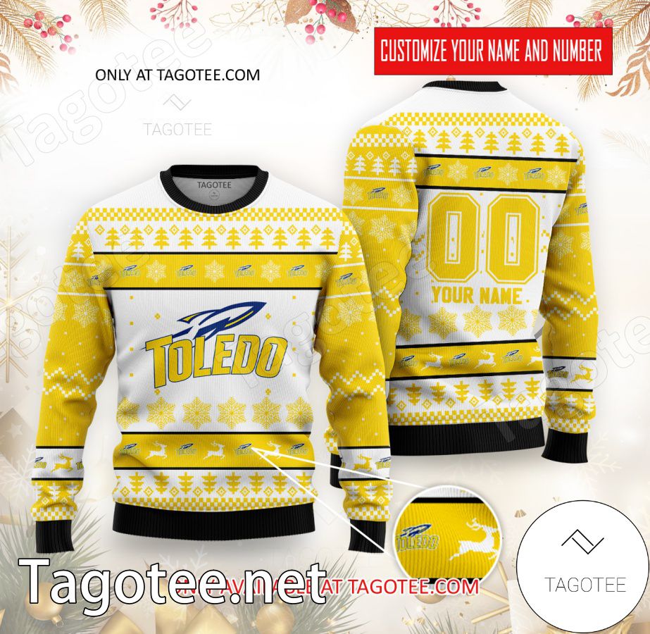 Toledo College Rugby Custom Ugly Christmas Sweater - BiShop