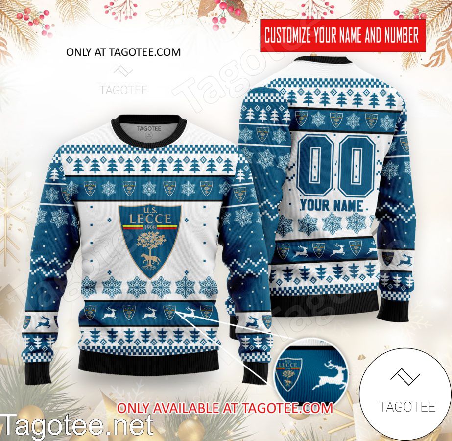 U.S. Lecce Custom Ugly Christmas Sweater - BiShop