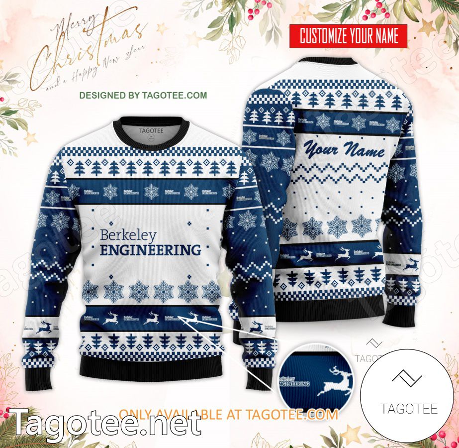 UC Berkeley Master of Engineering Custom Ugly Christmas Sweater - BiShop