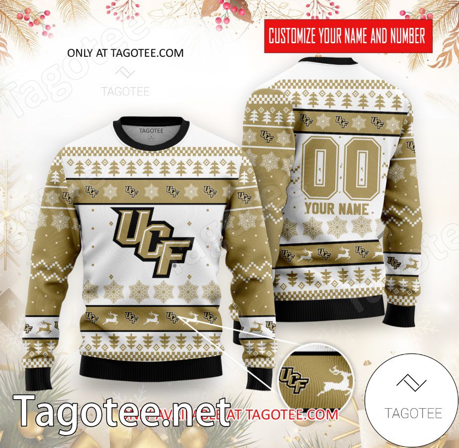 UCF College Rugby Custom Ugly Christmas Sweater - BiShop