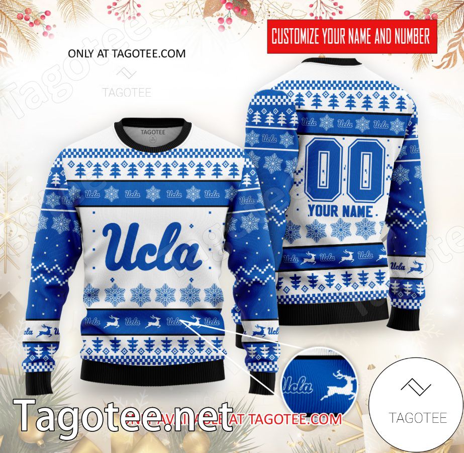 UCLA College Rugby Custom Ugly Christmas Sweater - BiShop