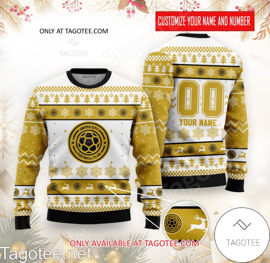 United City FC Custom Ugly Christmas Sweater - BiShop