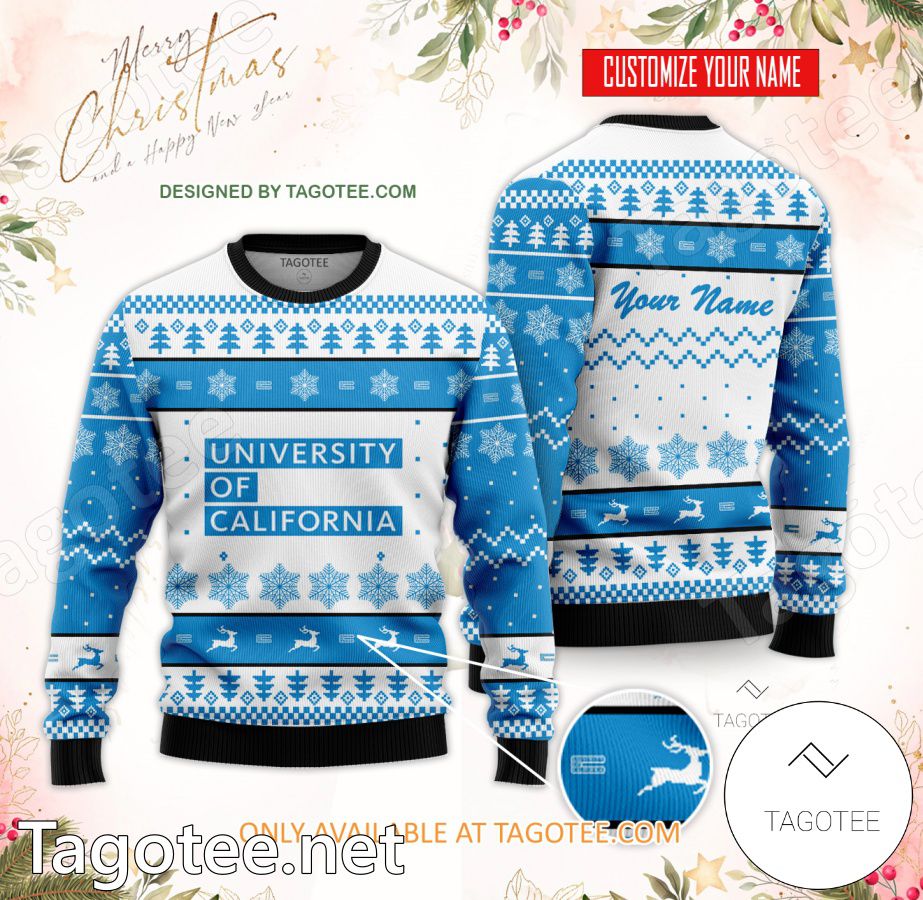 University of California Custom Ugly Christmas Sweater - BiShop