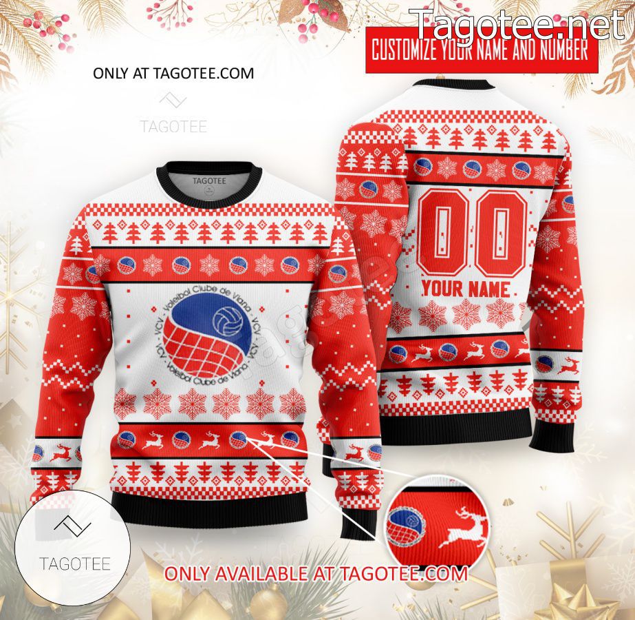 Viana Volleyball Custom Ugly Christmas Sweater - BiShop