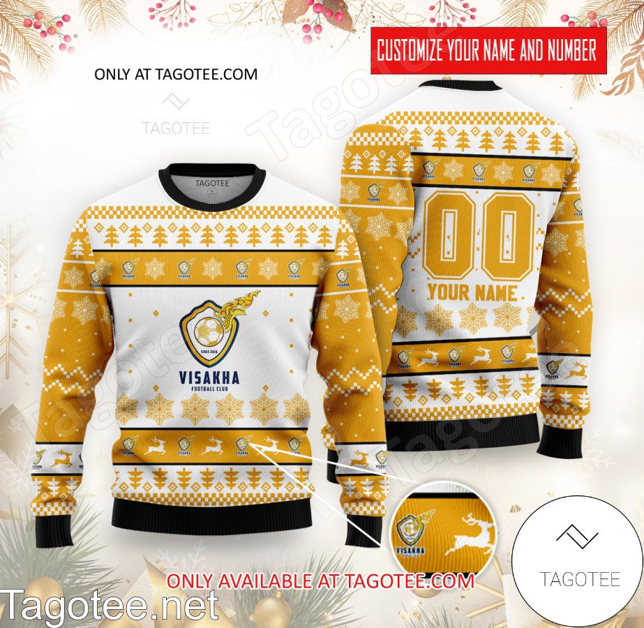 Visakha FC Custom Ugly Christmas Sweater - BiShop