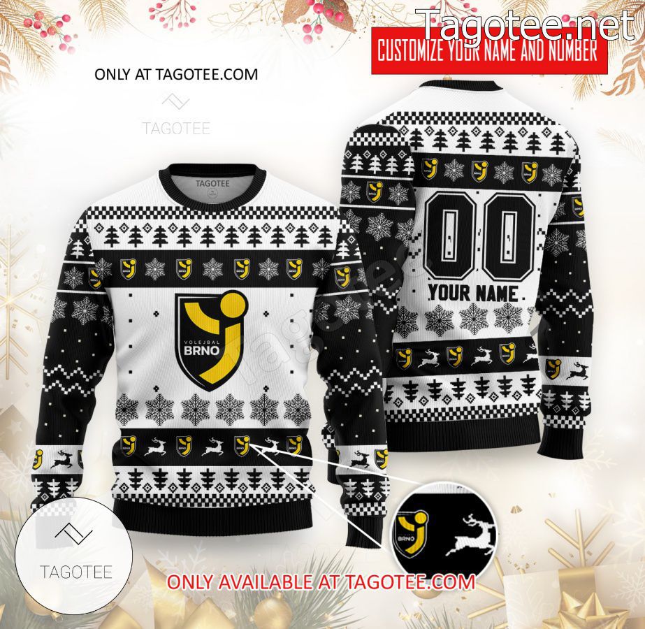 Volejbal Brno Volleyball Custom Ugly Christmas Sweater - BiShop