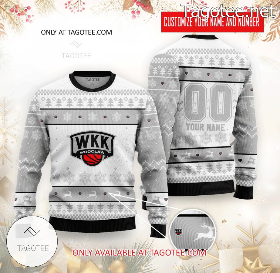 WKK Wroclaw Basketball Custom Ugly Christmas Sweater - MiuShop