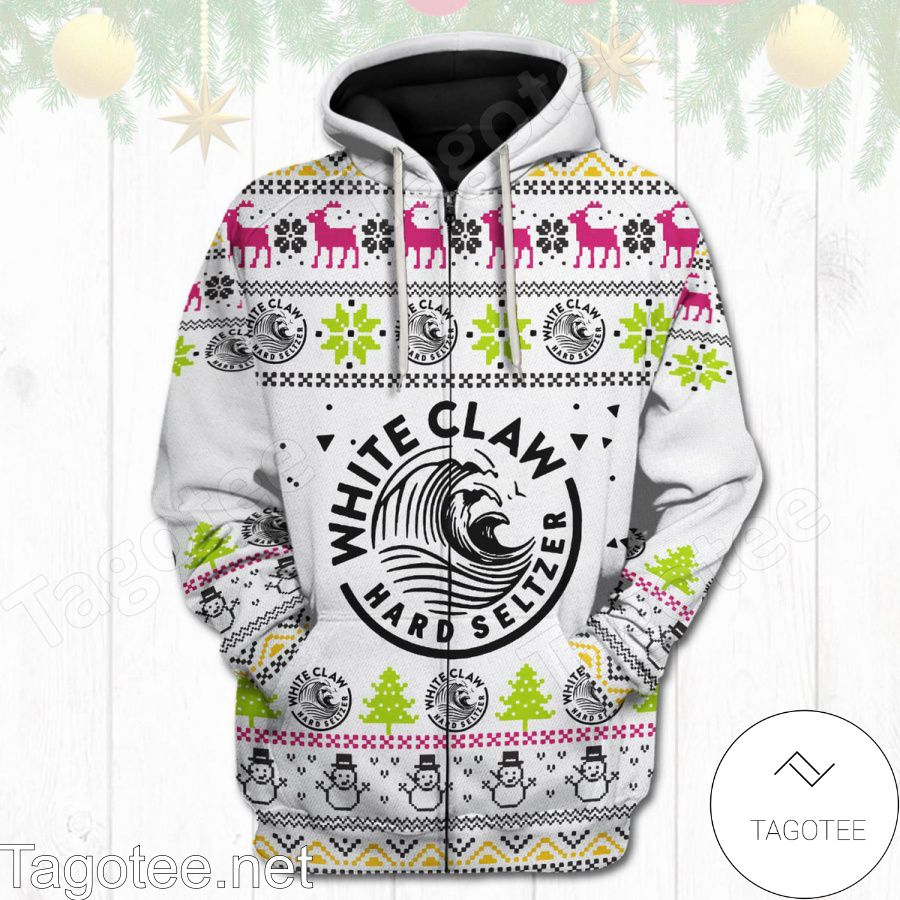 White Claw Christmas Hoodie