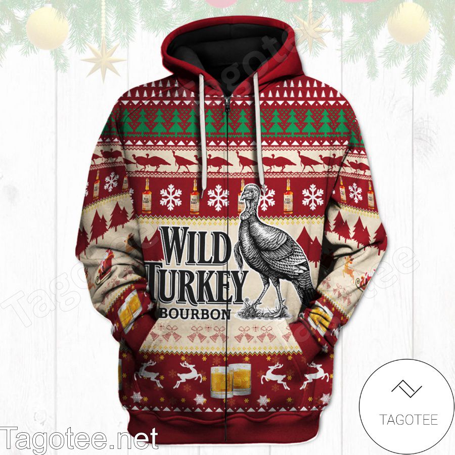 Wild Turkey Christmas Hoodie