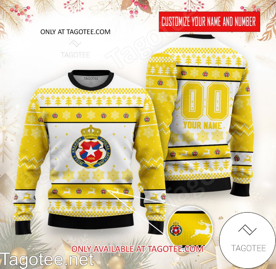 Wisla Kraków Custom Ugly Christmas Sweater - MiuShop