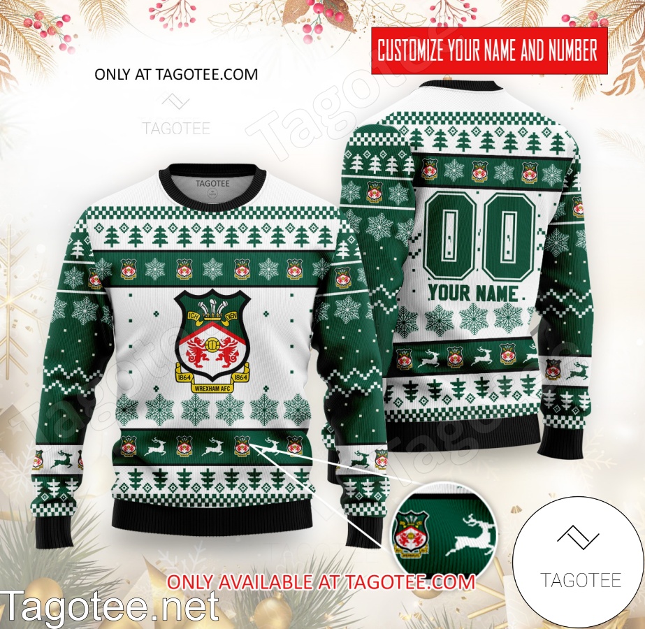 Wrexham Custom Ugly Christmas Sweater - EmonShop