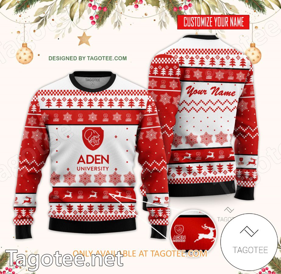 ADEN University Custom Ugly Christmas Sweater - BiShop