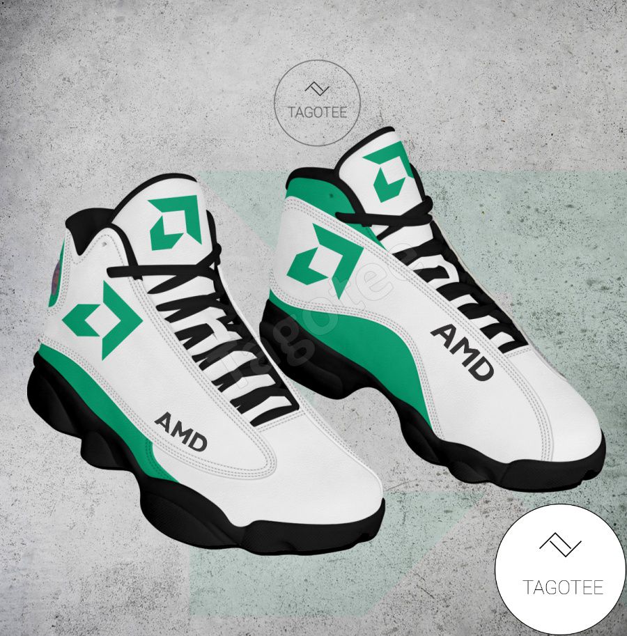 AMD Logo Air Jordan 13 Shoes - MiuShop a