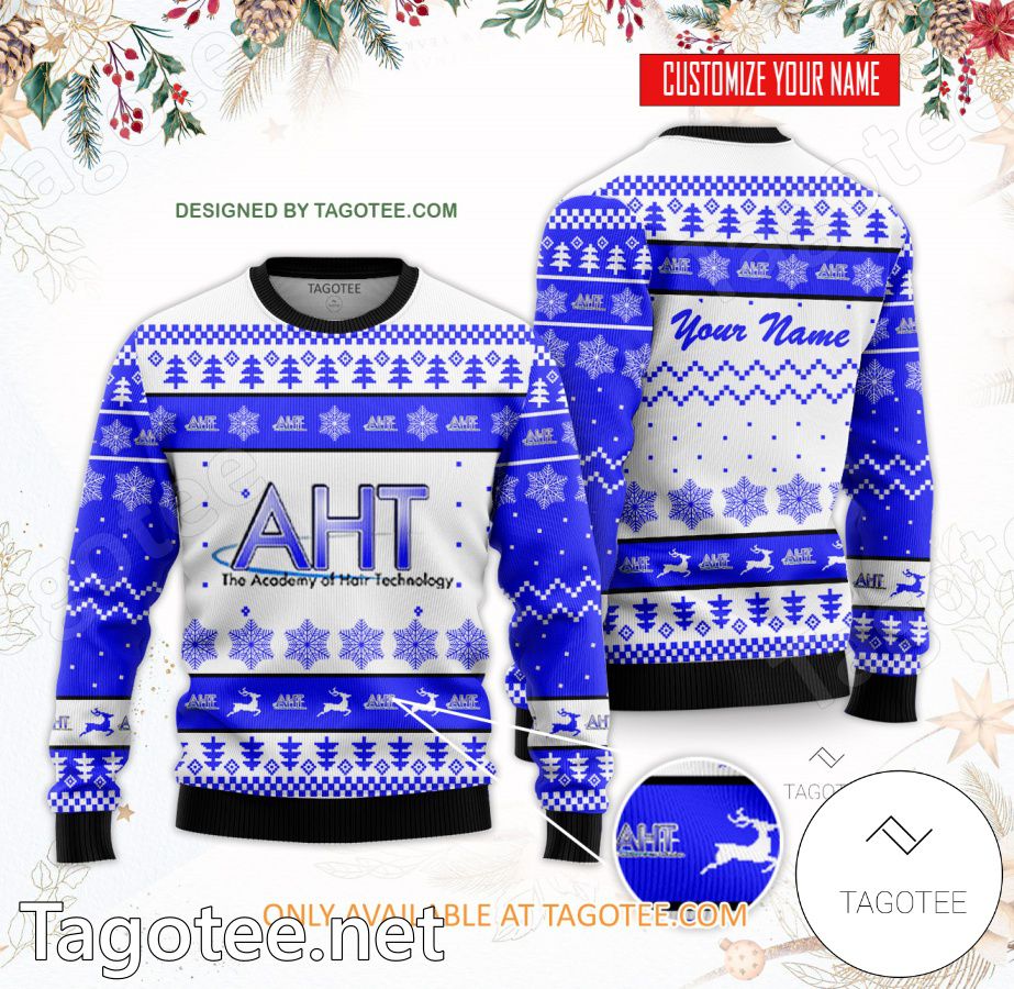 Academy of Hair Technology Custom Ugly Christmas Sweater - BiShop