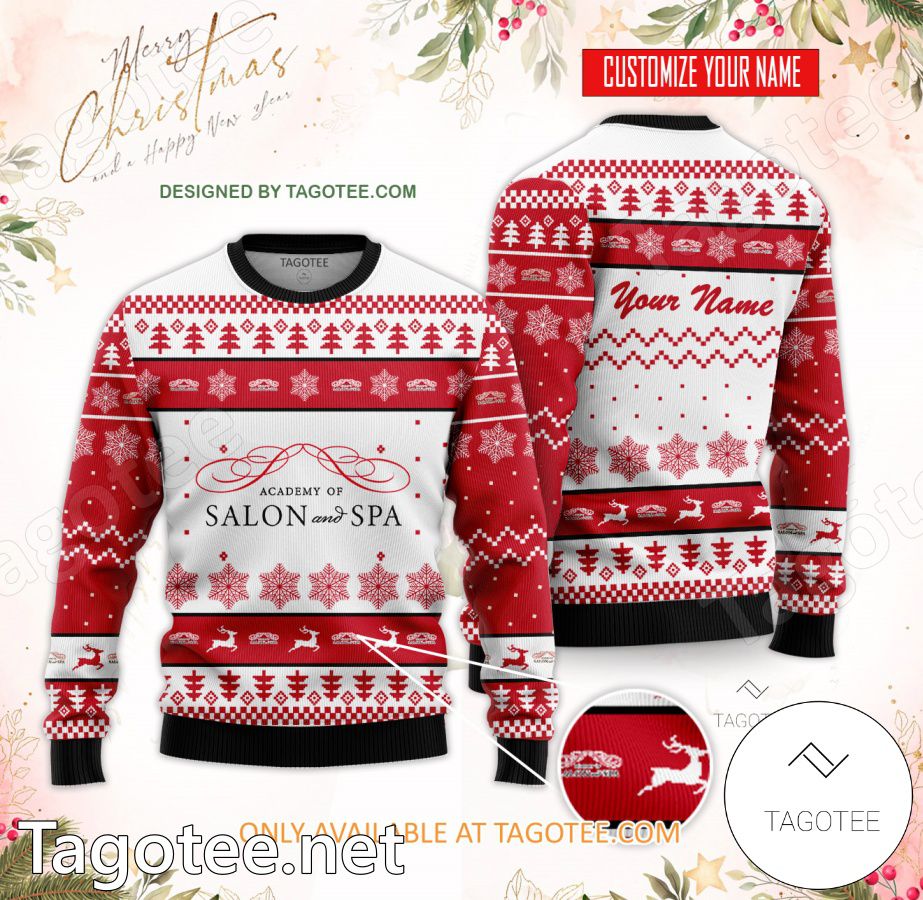 Academy of Salon and Spa Custom Ugly Christmas Sweater - BiShop