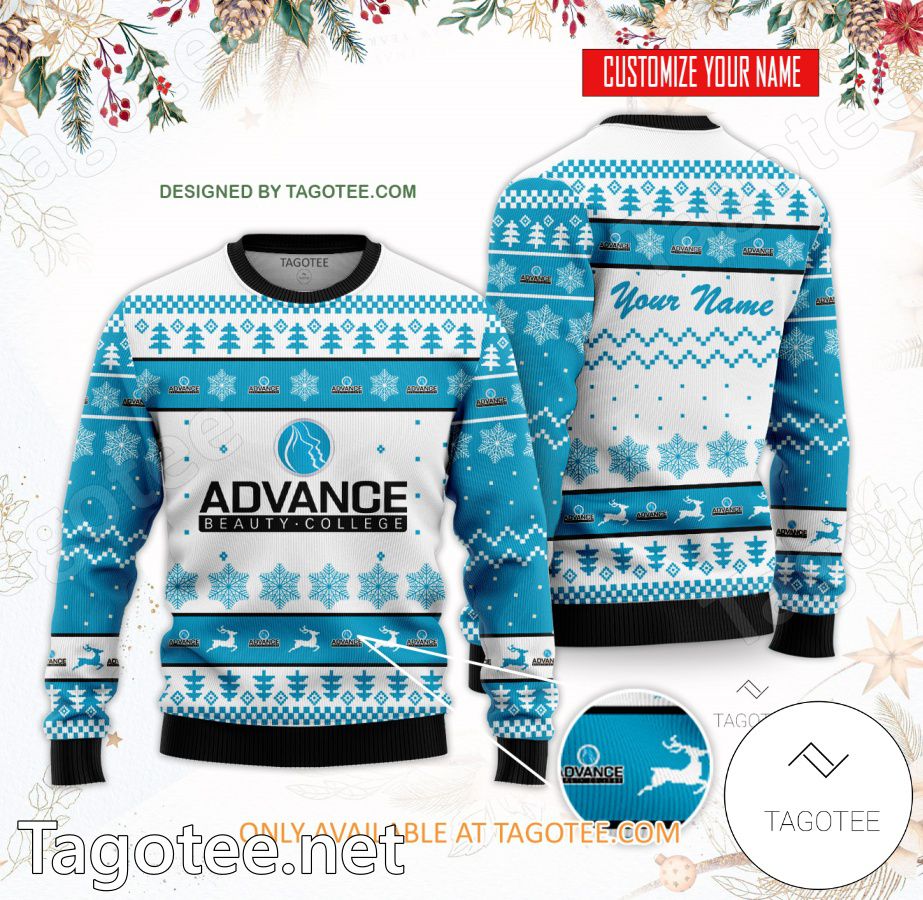 Advance Beauty College Custom Ugly Christmas Sweater - BiShop