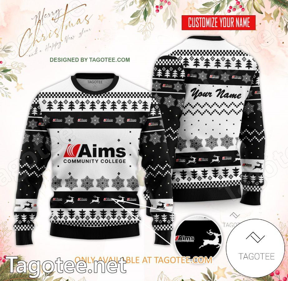 Aims Community College Custom Ugly Christmas Sweater - BiShop