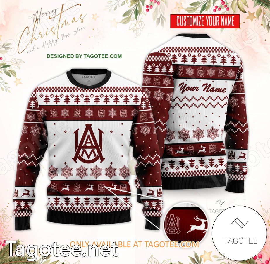 Alabama Agricultural and Mechanical University Custom Ugly Christmas Sweater - EmonShop