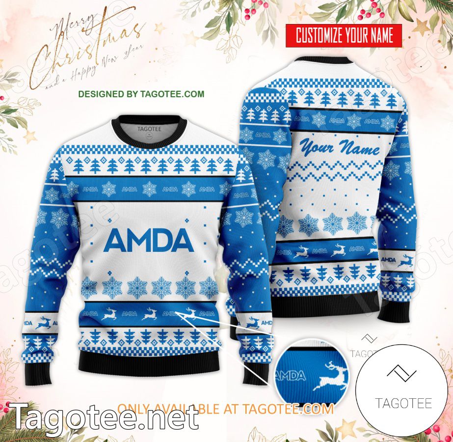 American Musical and Dramatic Academy Custom Ugly Christmas Sweater - EmonShop