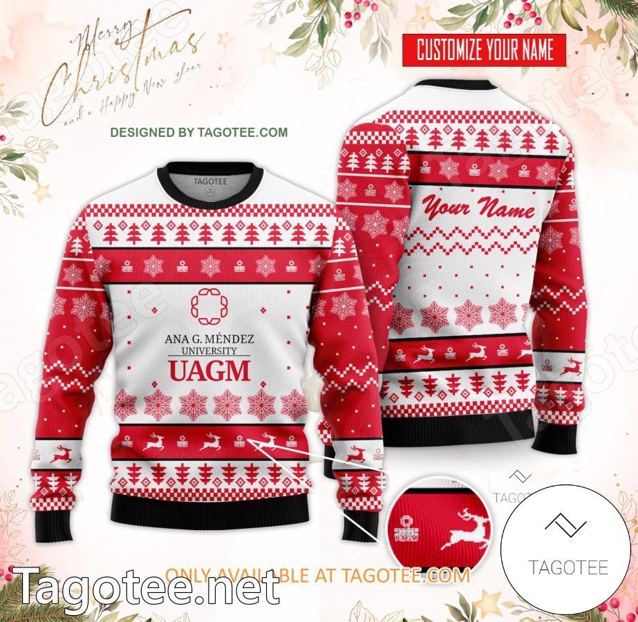 Ana G. Mendez University Custom Ugly Christmas Sweater - BiShop