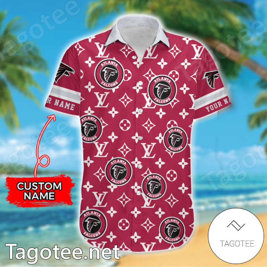 Atlanta Falcons Louis Vuitton LV NFL Custom Hawaiian Shirt a