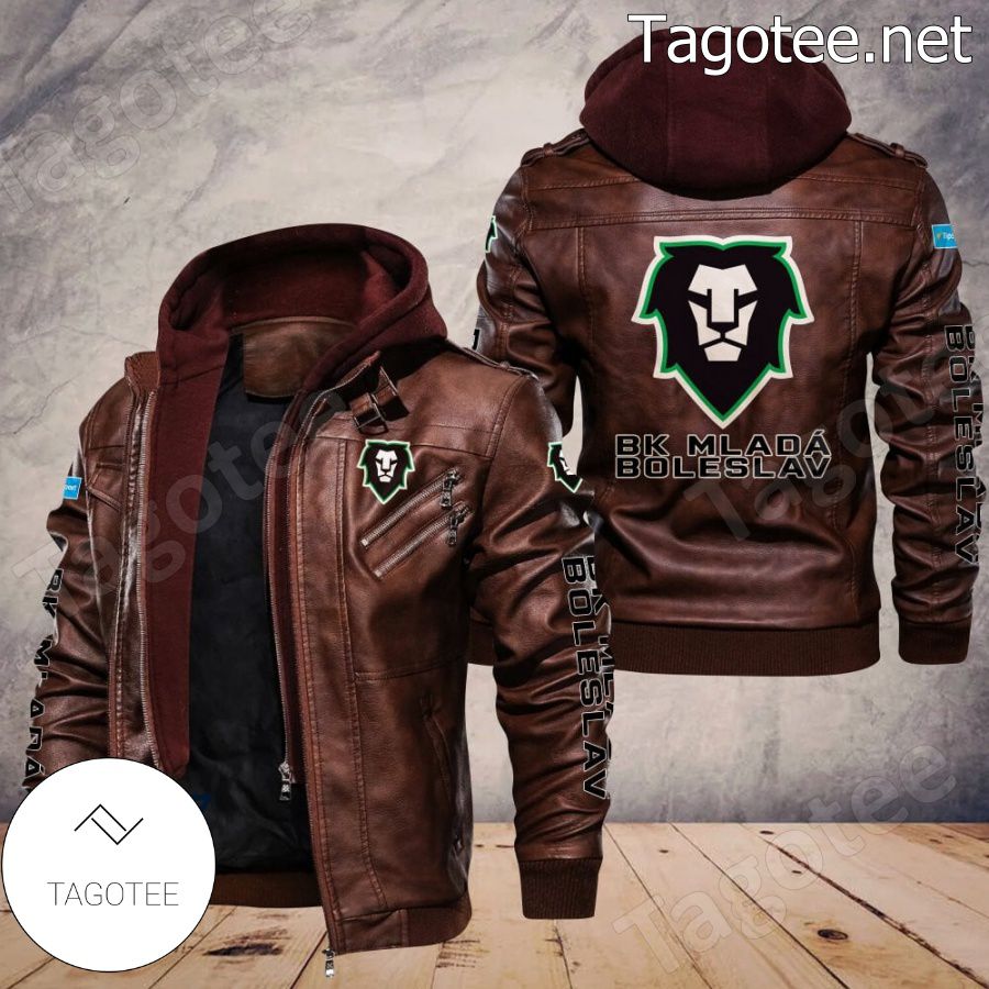 BK Mladá Boleslav Logo Leather Jacket a