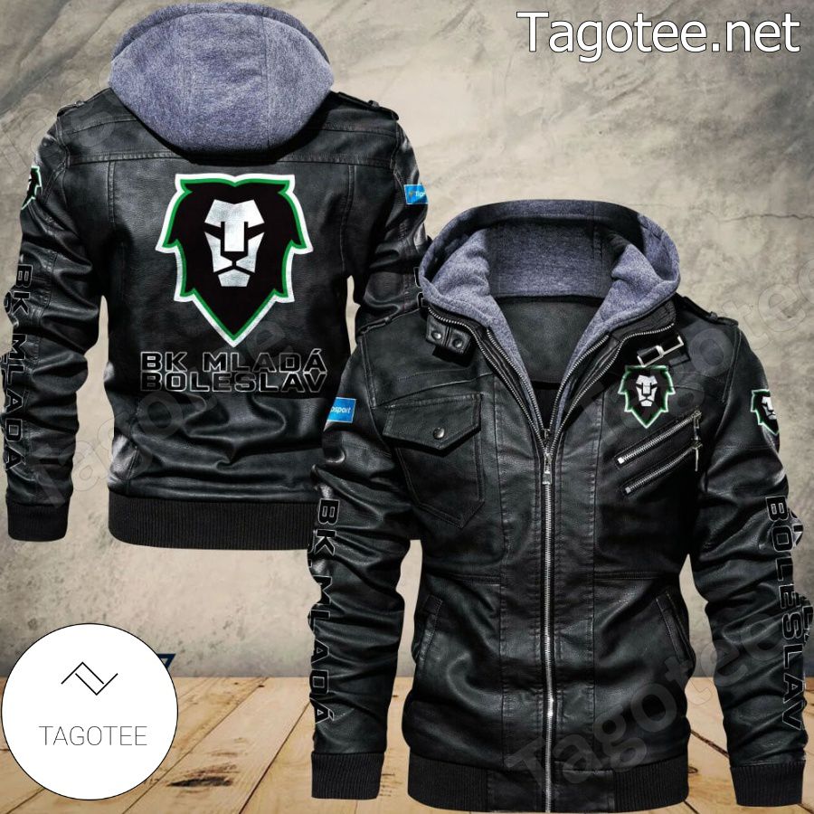 BK Mladá Boleslav Logo Leather Jacket