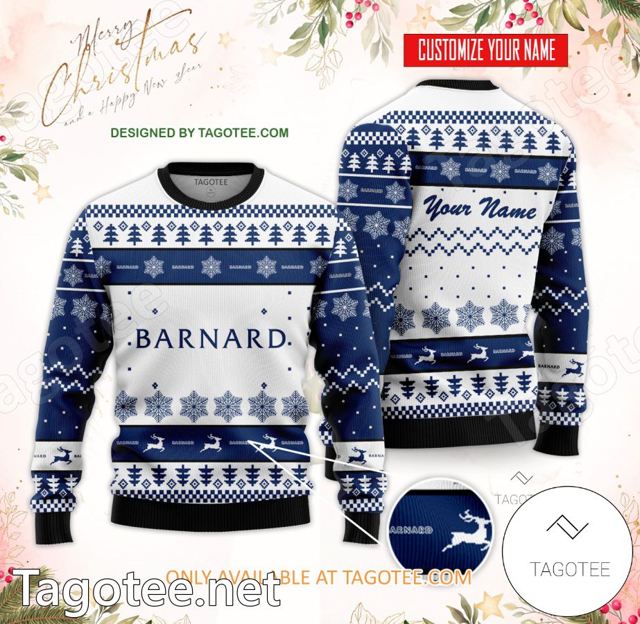 Barnard College Custom Ugly Christmas Sweater - EmonShop