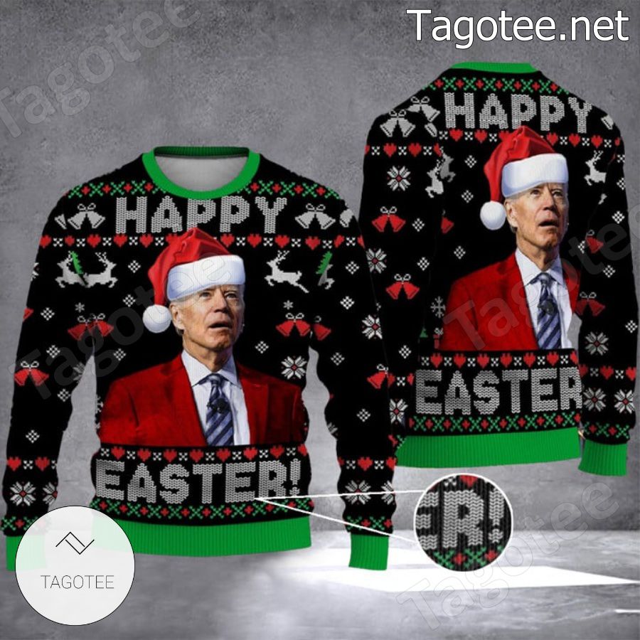 Biden Happy Easter Ugly Christmas Sweater