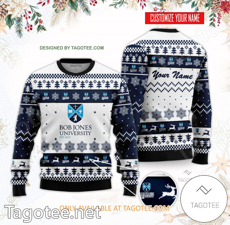 Bob Jones University Custom Ugly Christmas Sweater - BiShop