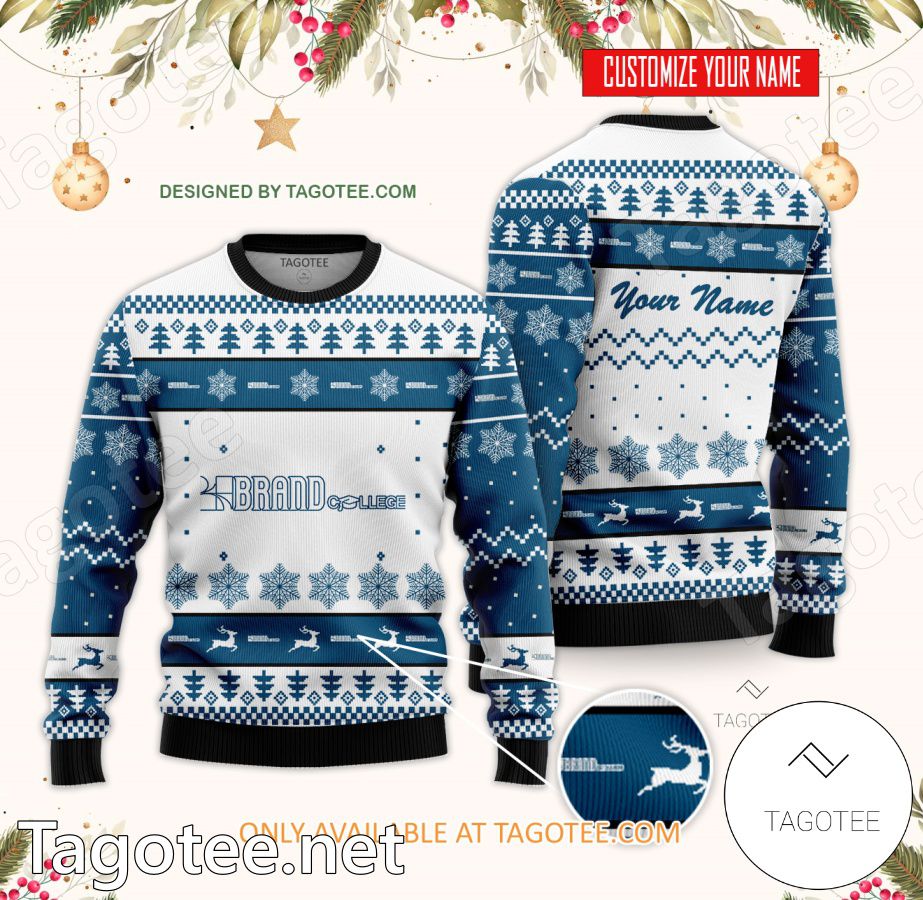 Brand College Custom Ugly Christmas Sweater - BiShop