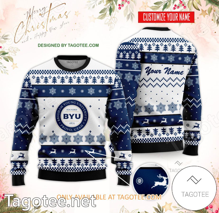 Brigham Young University Custom Ugly Christmas Sweater - MiuShop