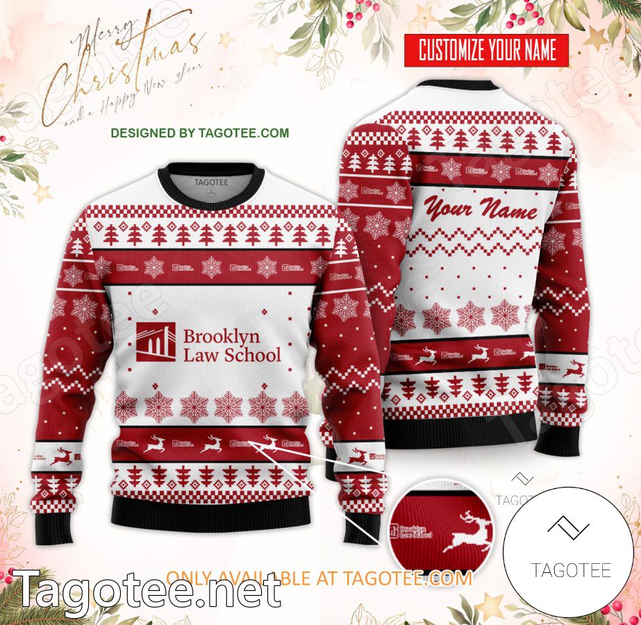 Brooklyn Law School Custom Ugly Christmas Sweater - EmonShop