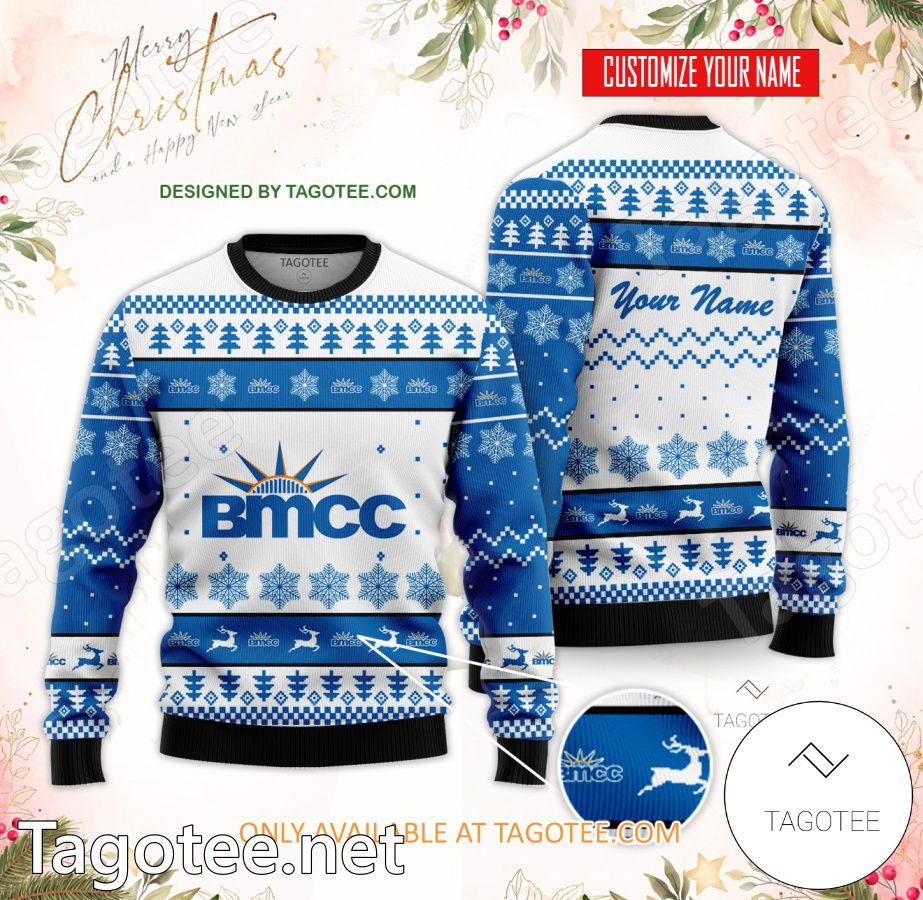 CUNY Borough of Manhattan Community College Custom Ugly Christmas Sweater - EmonShop