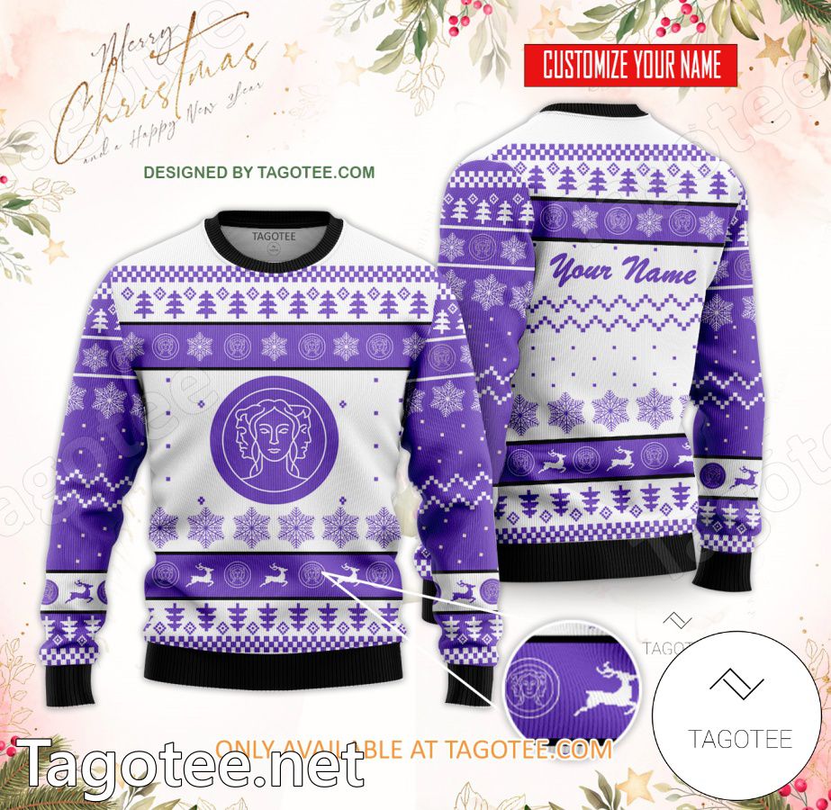 CUNY City College Custom Ugly Christmas Sweater - EmonShop