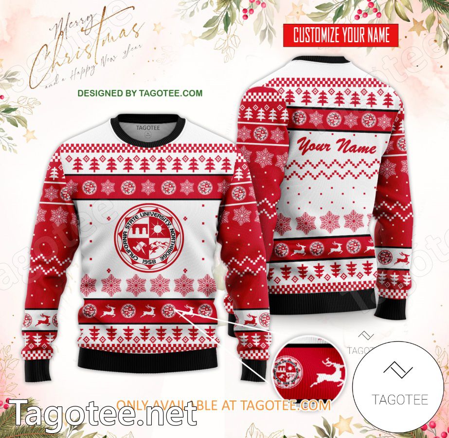 California State University, Northridge Custom Ugly Christmas Sweater - EmonShop