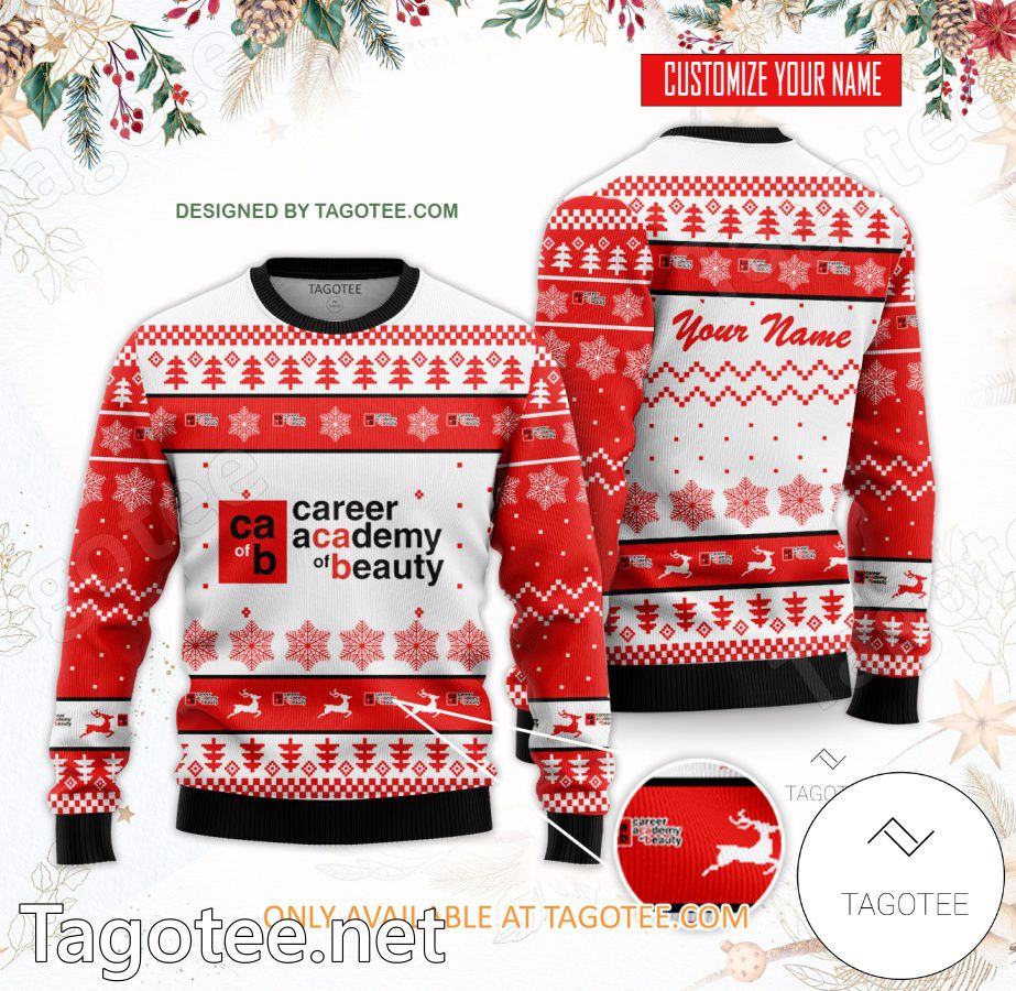 Career Academy of Beauty Custom Ugly Christmas Sweater - BiShop