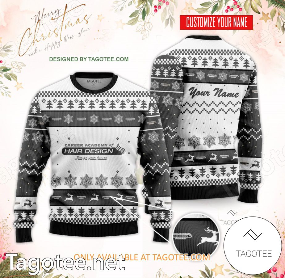 Career Academy of Hair Design - Fort Smith Custom Ugly Christmas Sweater - BiShop