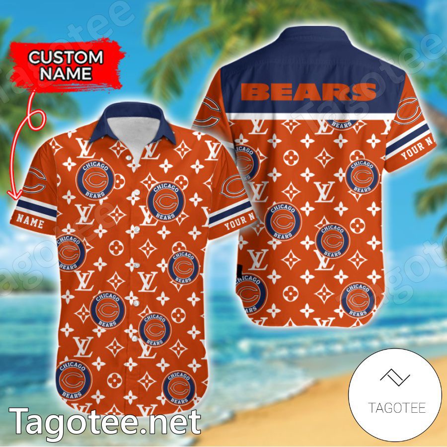 Chicago Bears Louis Vuitton LV NFL Custom Hawaiian Shirt