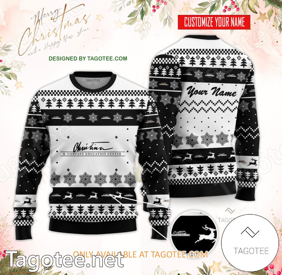 Christina and Company Education Center Custom Ugly Christmas Sweater - EmonShop