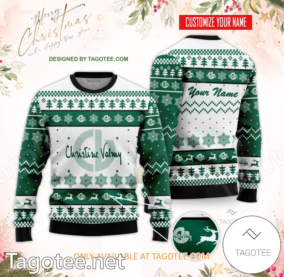 Christine Valmy International School for Esthetics Skin Care & Makeup Custom Ugly Christmas Sweater - EmonShop