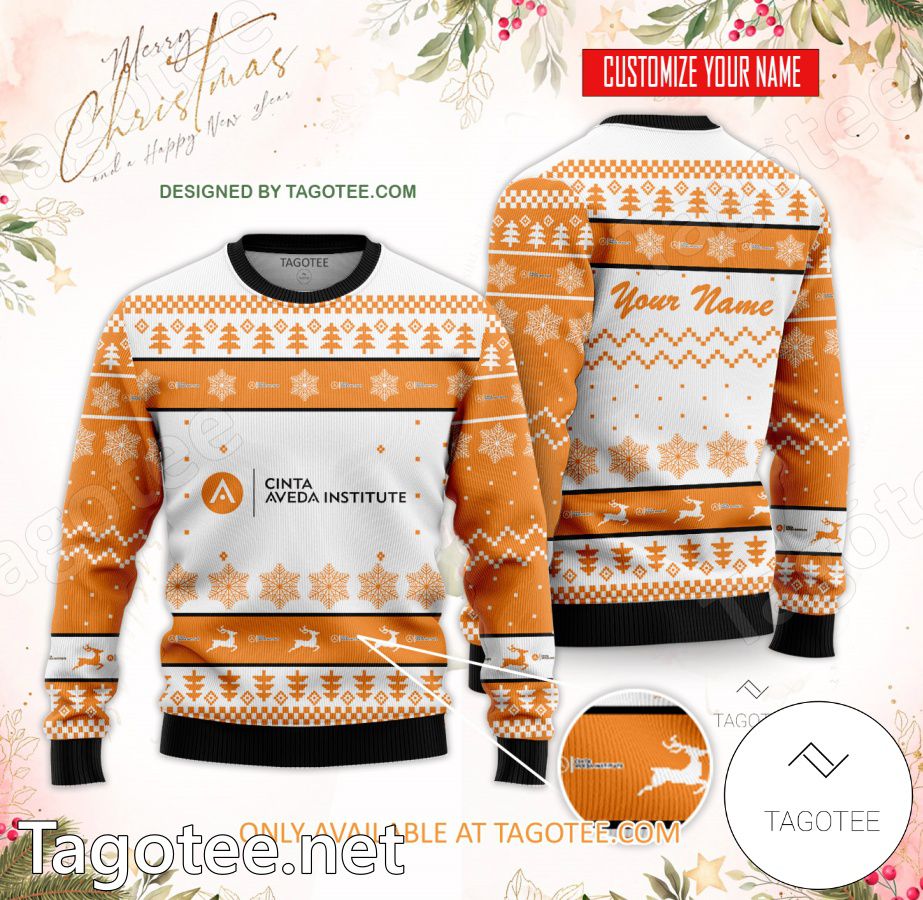 Cinta Aveda Institute Custom Ugly Christmas Sweater - BiShop