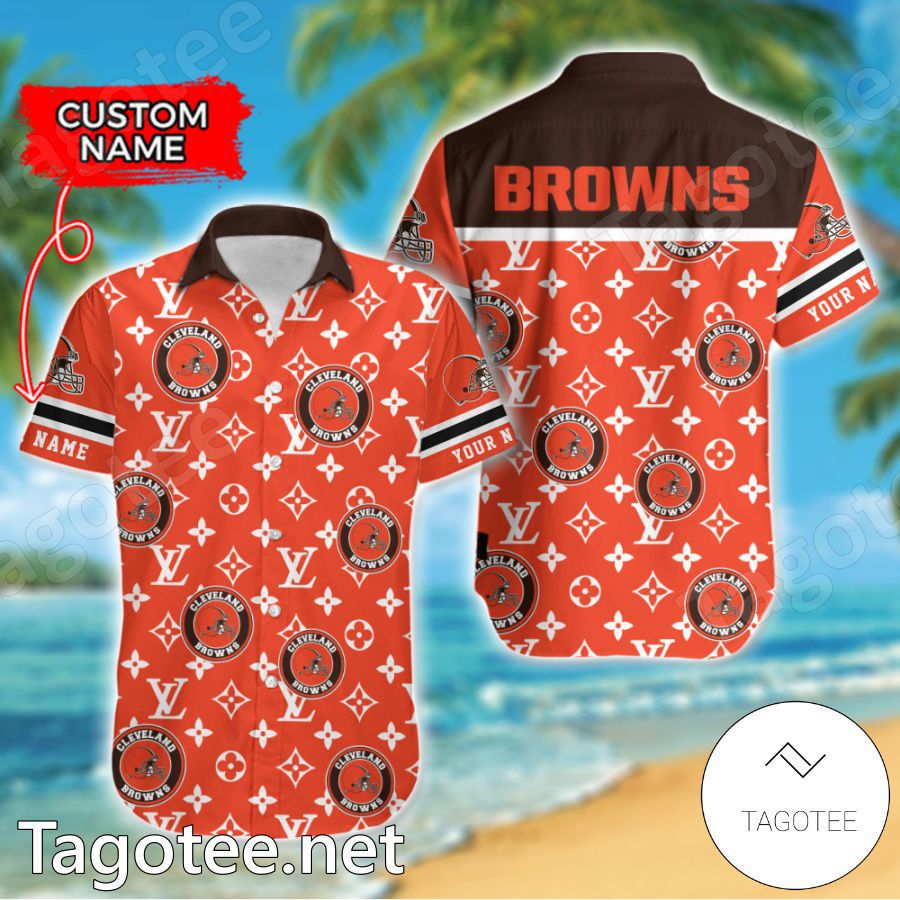 Cleveland Browns Louis Vuitton LV NFL Custom Hawaiian Shirt