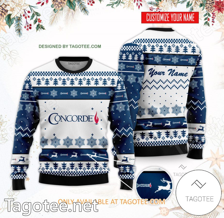 Concorde Career College-Garden Grove Custom Ugly Christmas Sweater - BiShop