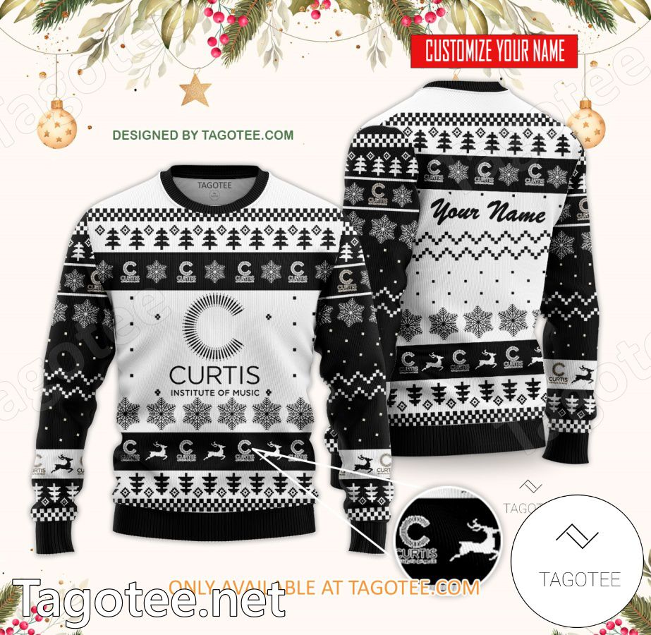 Curtis Institute of Music Custom Ugly Christmas Sweater - BiShop