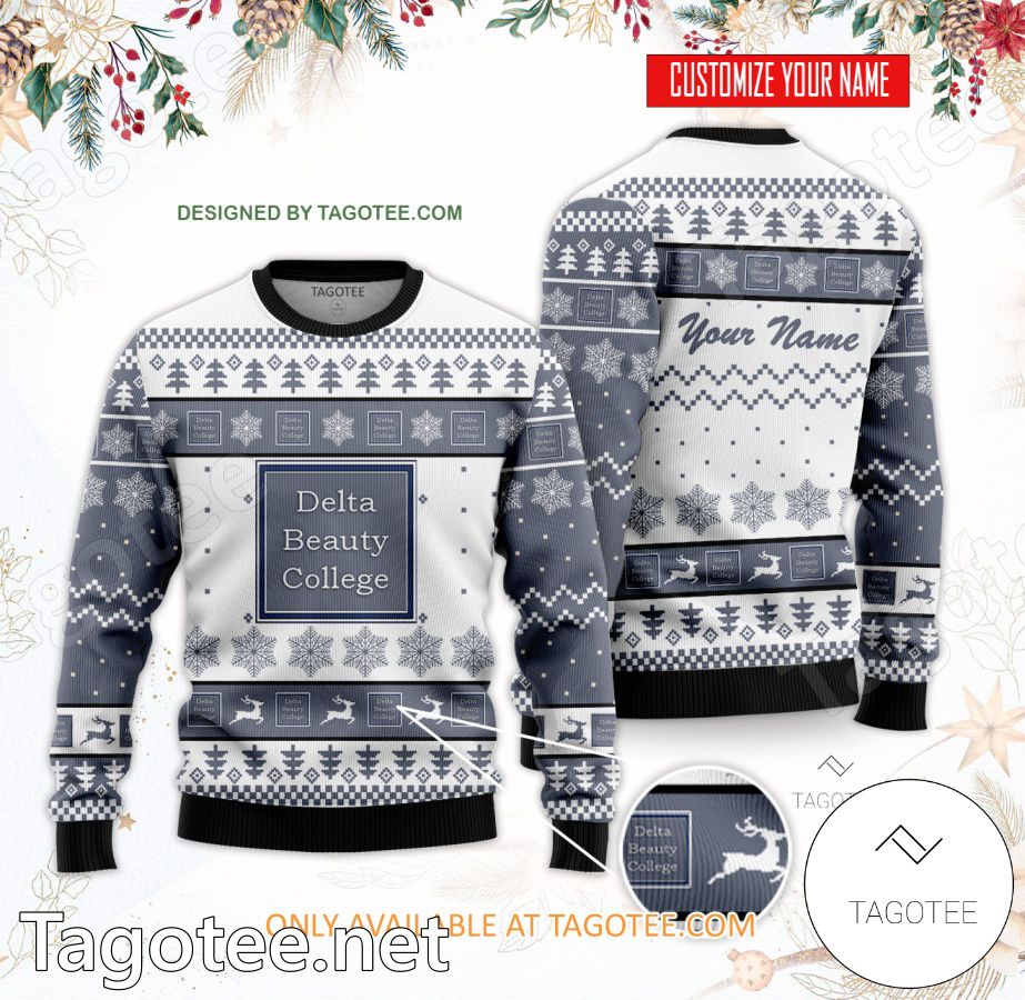 Delta Beauty College Custom Ugly Christmas Sweater - BiShop