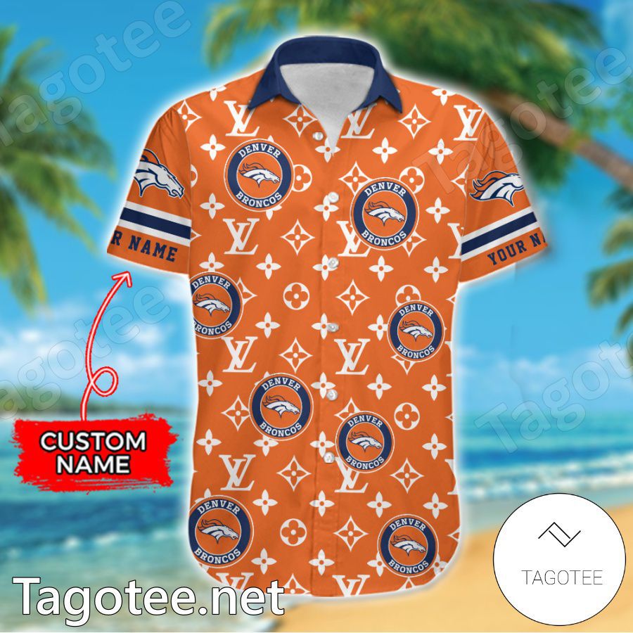 Denver Broncos Louis Vuitton LV NFL Custom Hawaiian Shirt a