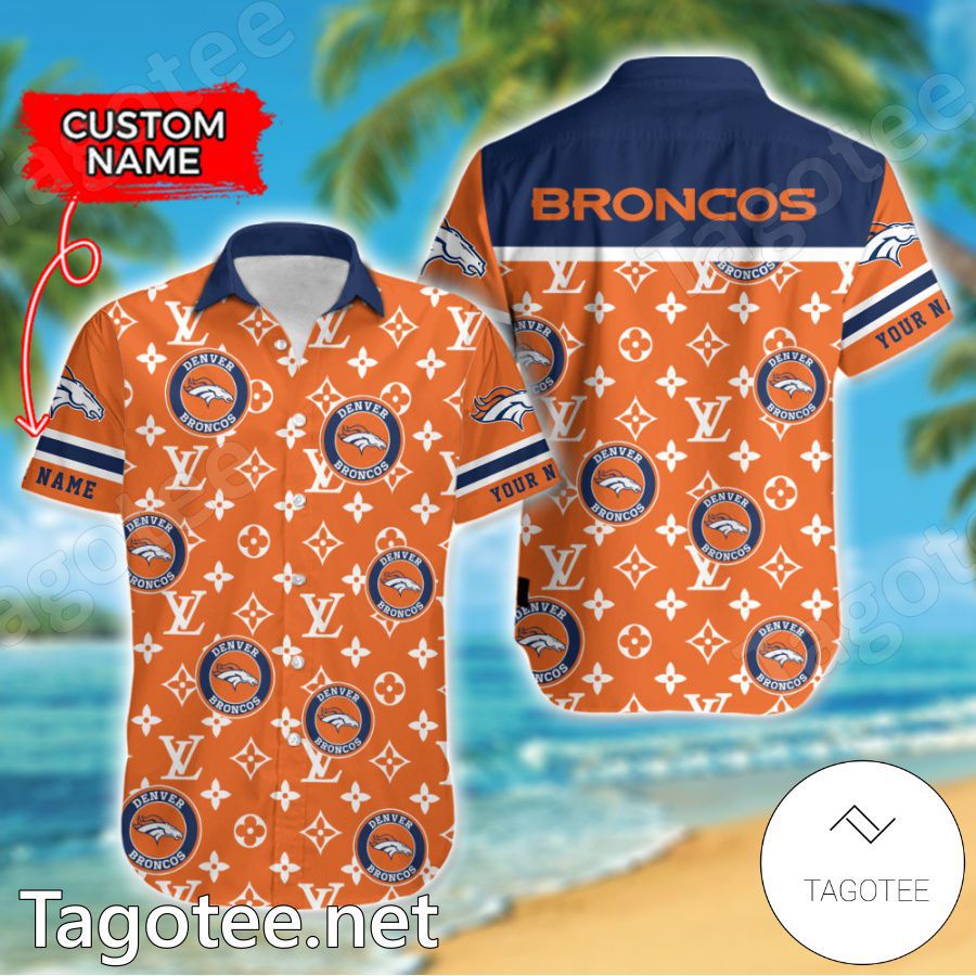 Denver Broncos Louis Vuitton LV NFL Custom Hawaiian Shirt